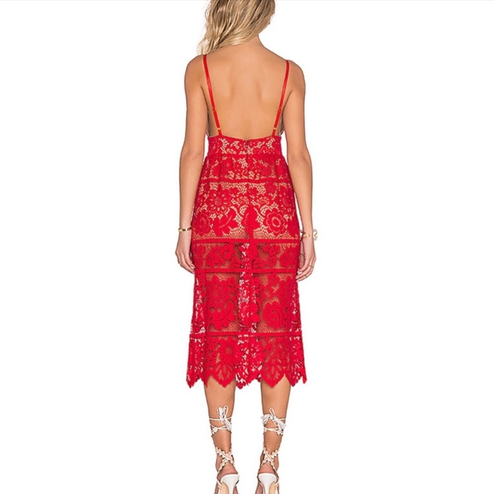 For Love and Lemons Gianna dress in hot rod - Picture 4 of 9
